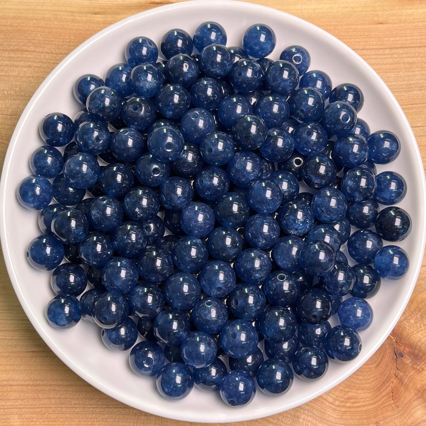 OFF Screen Chalcedony crystal bead_ 1 bowl 8mm