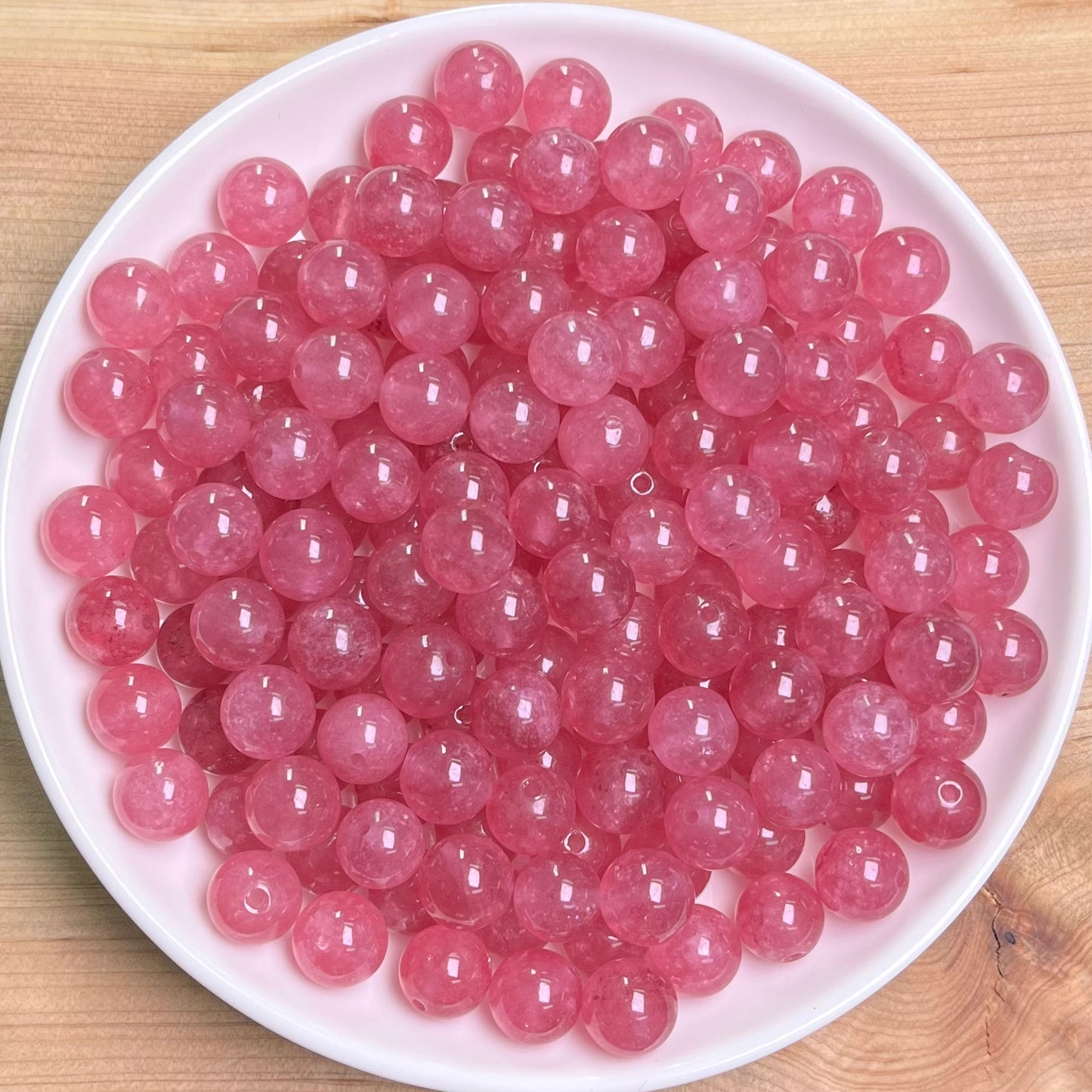 OFF Screen Chalcedony crystal bead_ 1 bowl 8mm