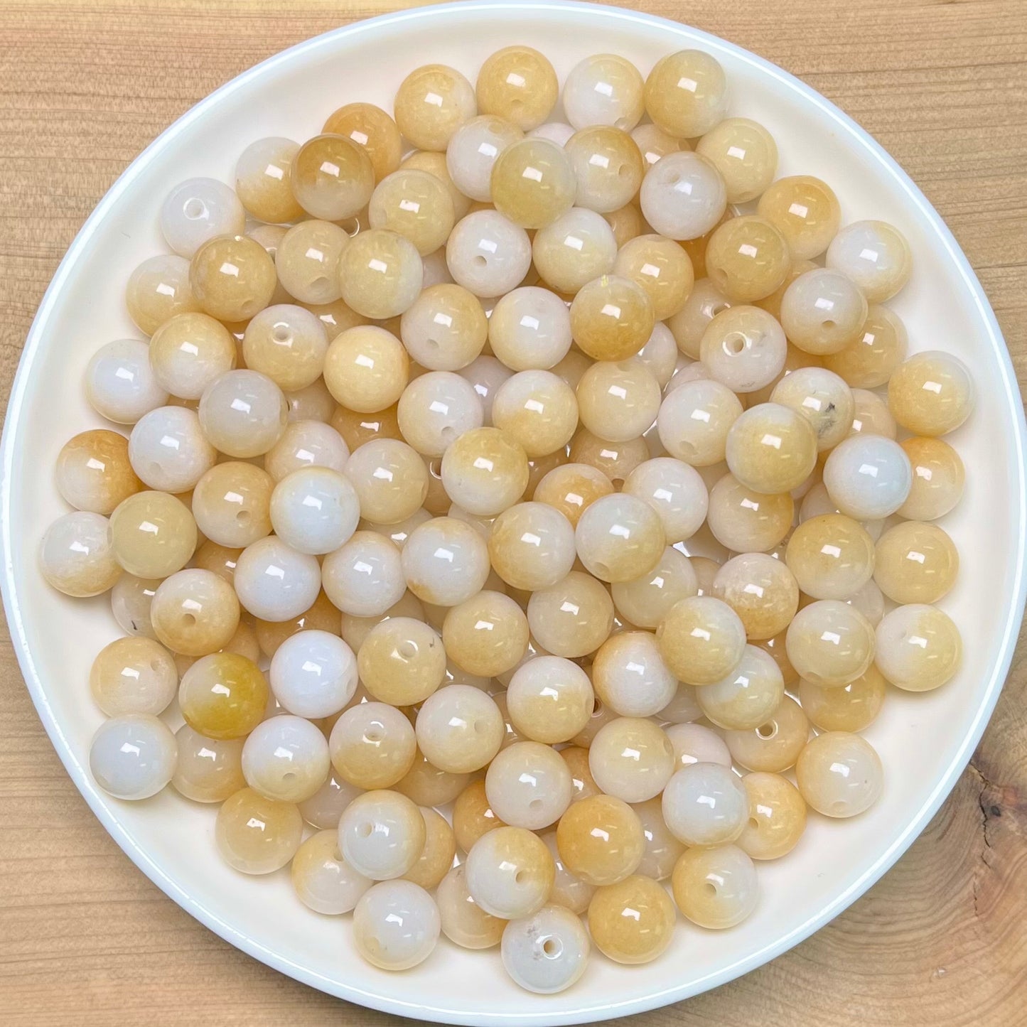 OFF Screen Chalcedony crystal bead_ 1 bowl 8mm