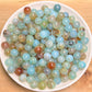 OFF Screen Agate crystal bead_ 1 bowl 8mm