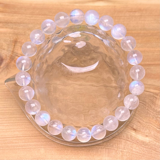 White moonstone bracelet 8mm