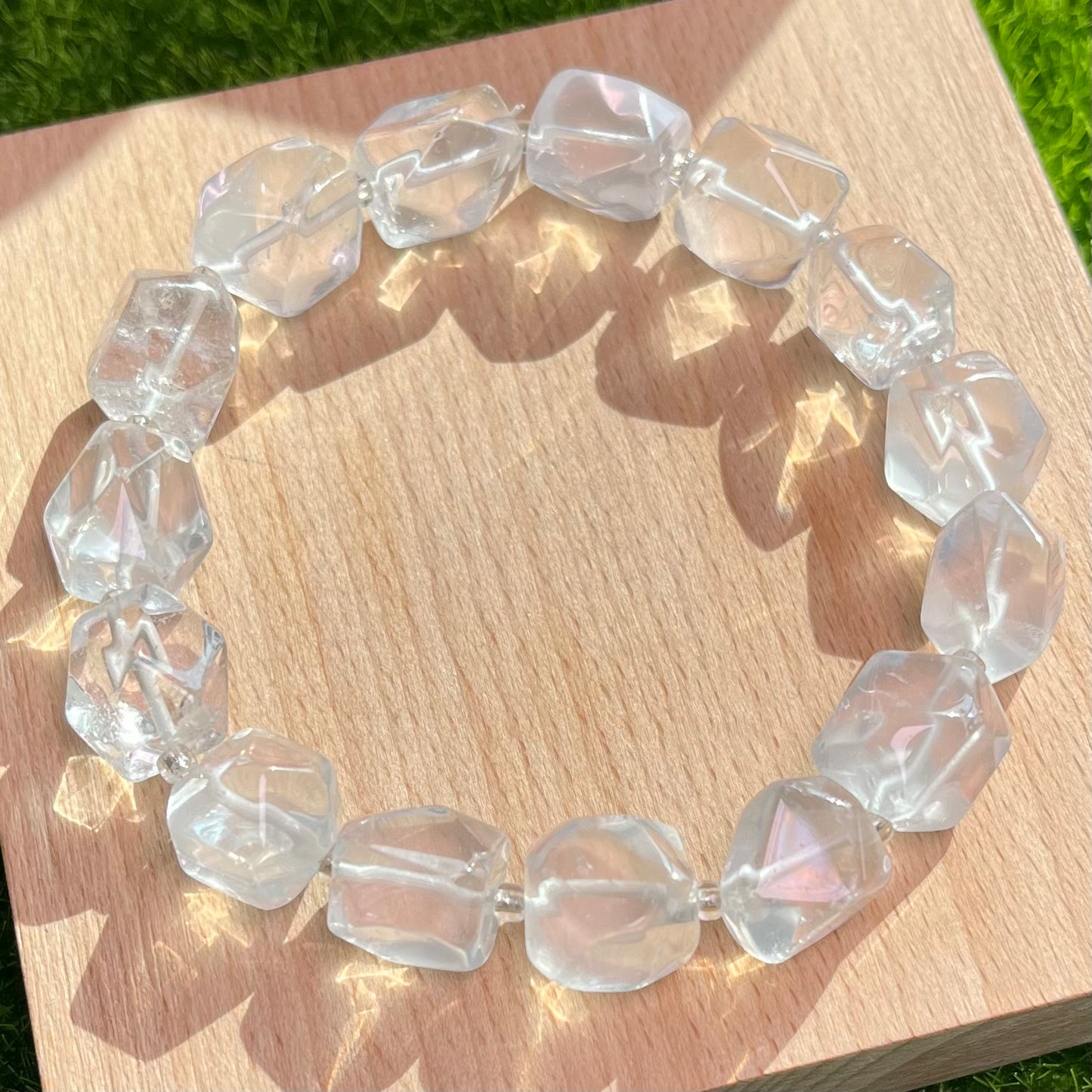 Clear Quartz Freeform bracelet